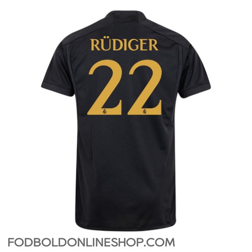 Real Madrid Antonio Rudiger #22 Tredjetrøje 2023-24 Kortærmet